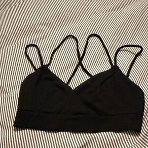 Charlotte Russe Black Strappy Bandeau